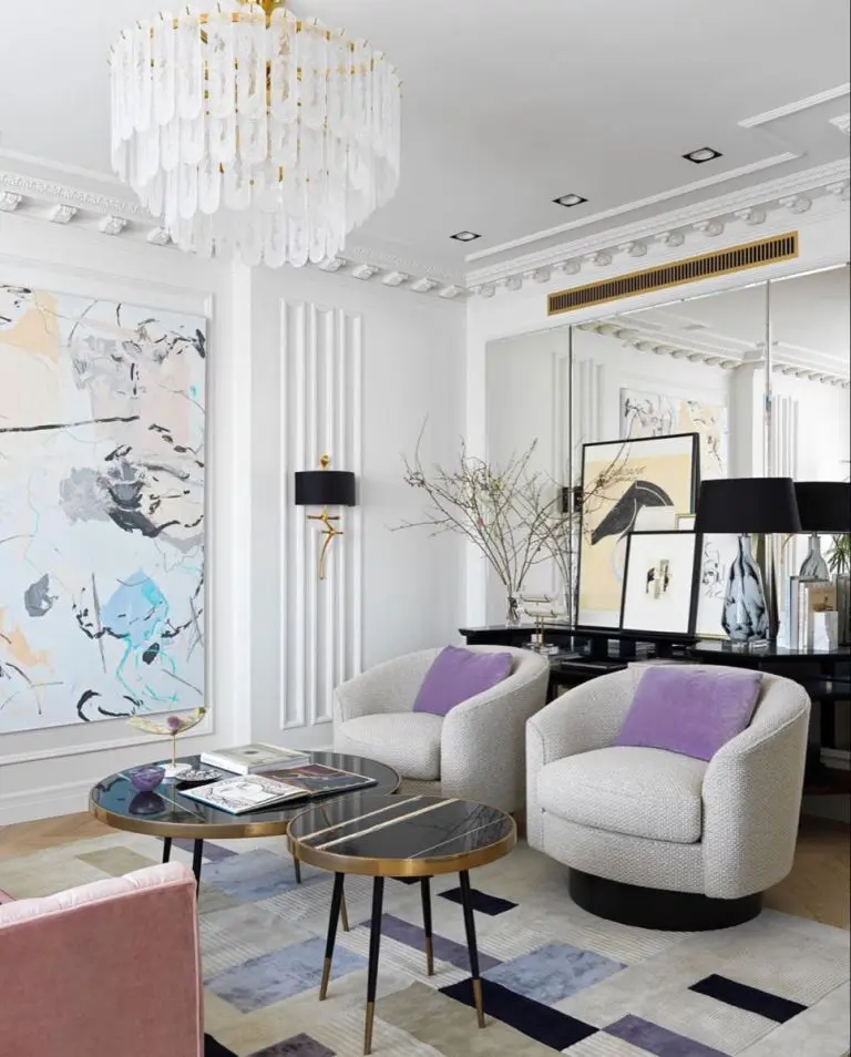 Layered Round Coffee Tables With Marble Tops