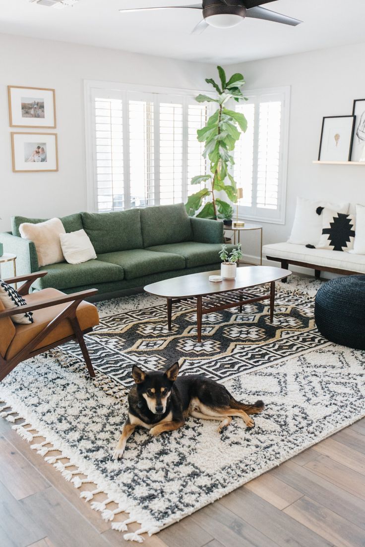 Layered Rugs Define Different Zones in Your Living Space
