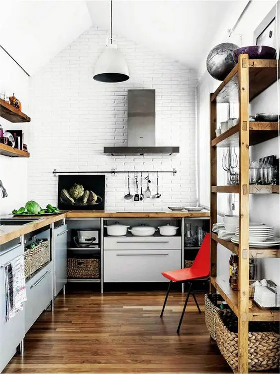 Wall-Mounted Pot Rack for Easy Access to Cooking Tools