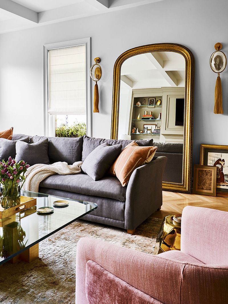 Oversized Arched Mirror Adds Grandeur and Light