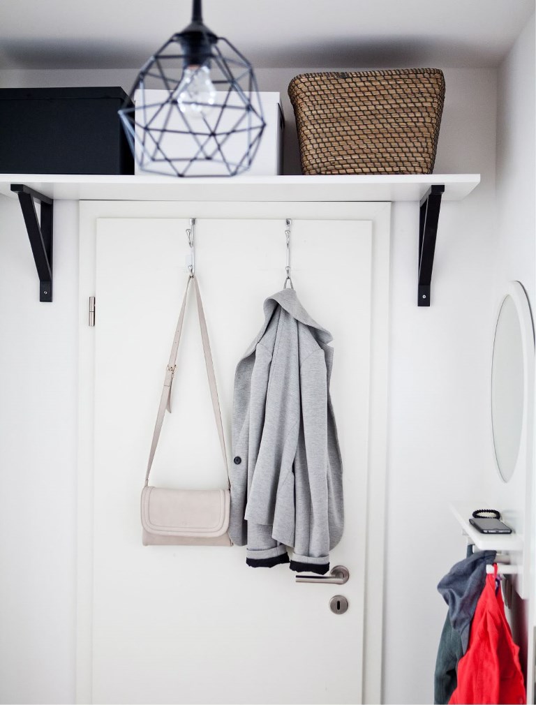 Keep Everyday Bags and Jackets Handy with Door Hooks