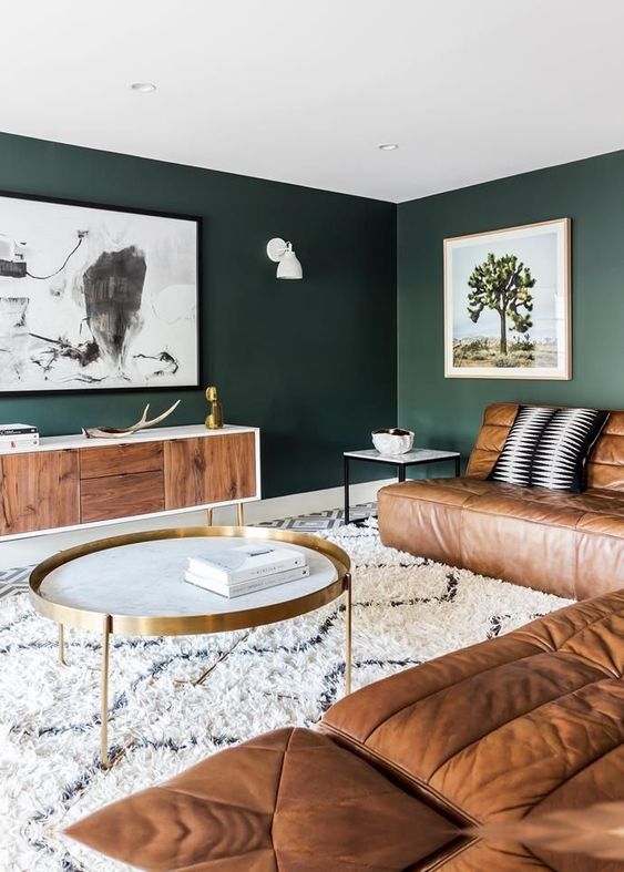 Introduce Glamour with a Marble and Brass Coffee Table