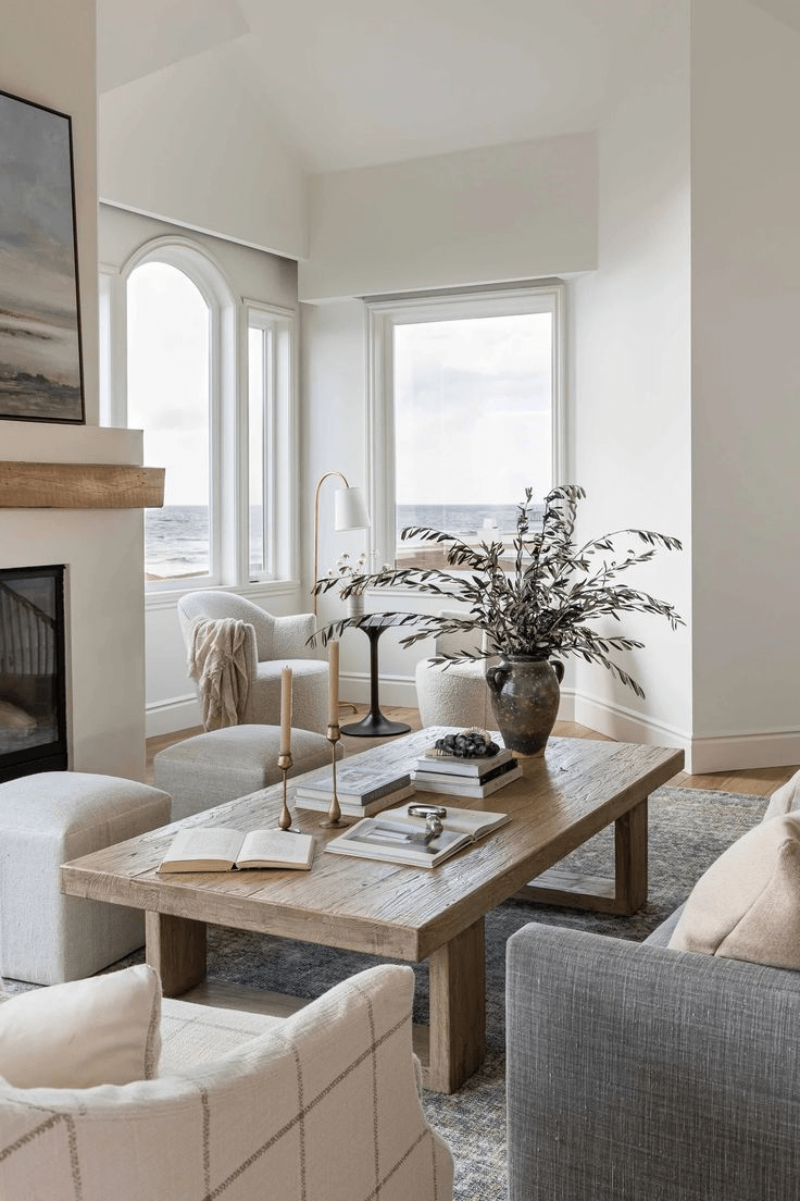 Introduce Vertical Interest with Tall Brass Candlesticks