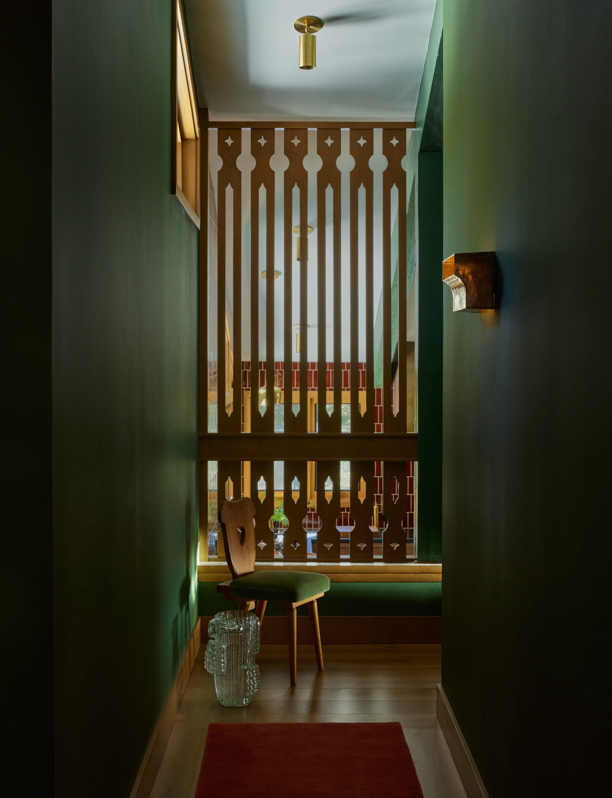 Wooden Screen with Cutouts for Architectural Flair