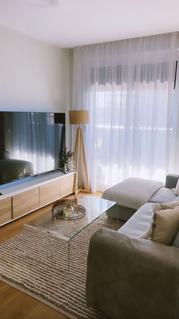 Glass Coffee Table With Round Tray Adds a Layered Touch