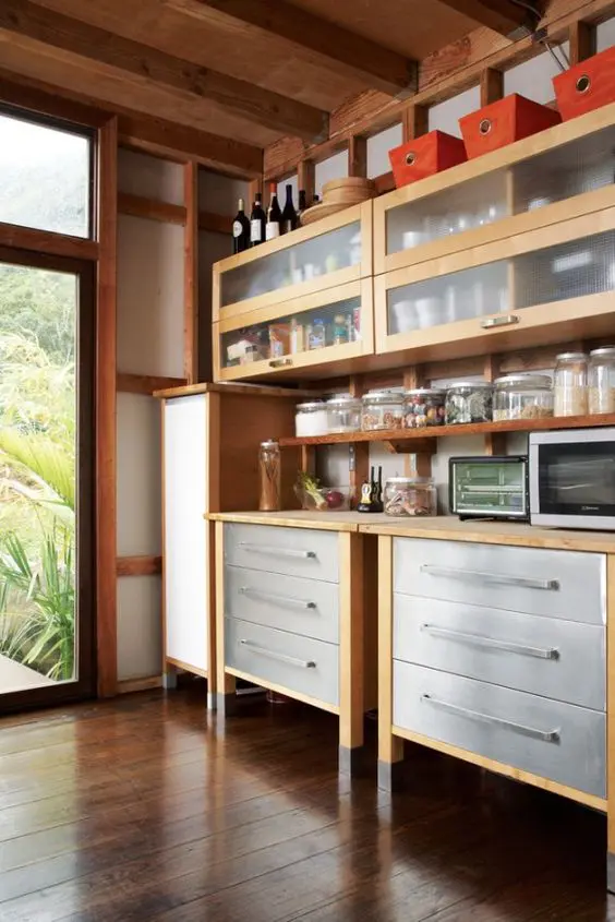 Soften Your Upper Cabinets with Frosted Glass Doors
