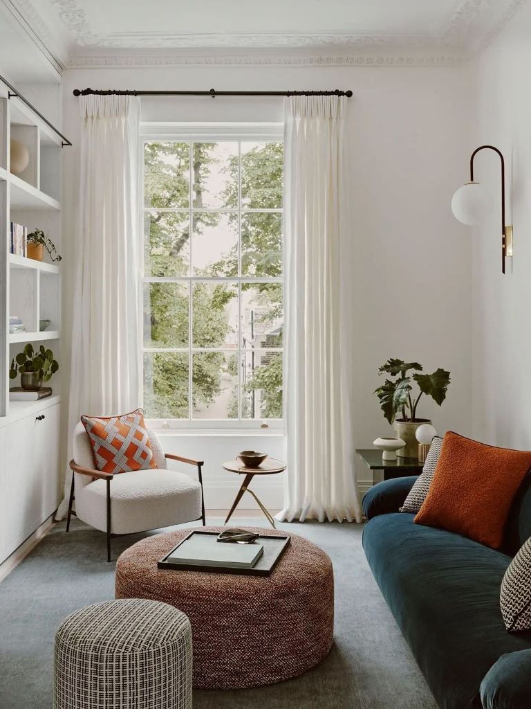 Textured Ottomans Create Flexible Seating and Surface Area