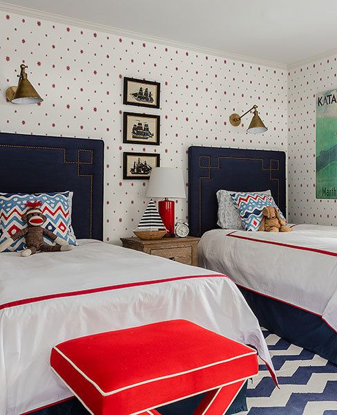 Frame Ship Art to Reinforce Nautical Theme Above Beds