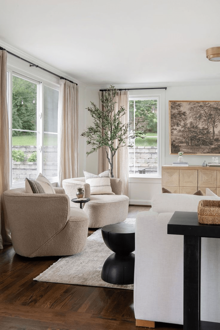 Introduce Dramatic Greenery with a Tall Faux Tree