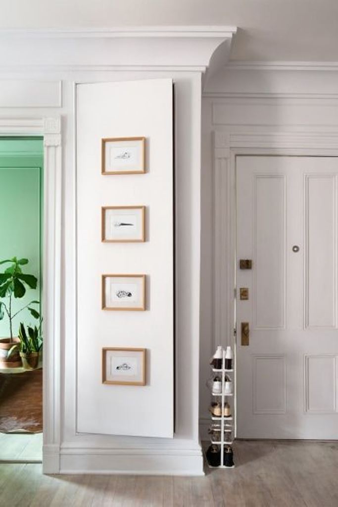 Narrow Shoe Rack Keeps Footwear Organized by the Door