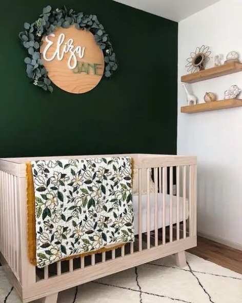 Personalize a Nursery with a Name Sign and Garland