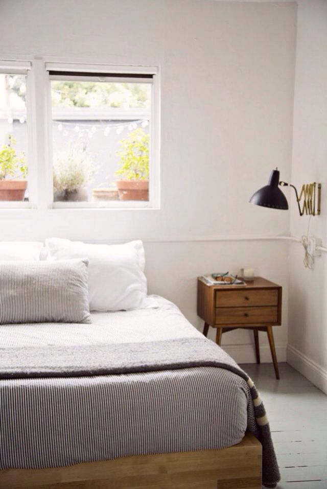 Opt for a Mid-Century Nightstand with Tapered Legs