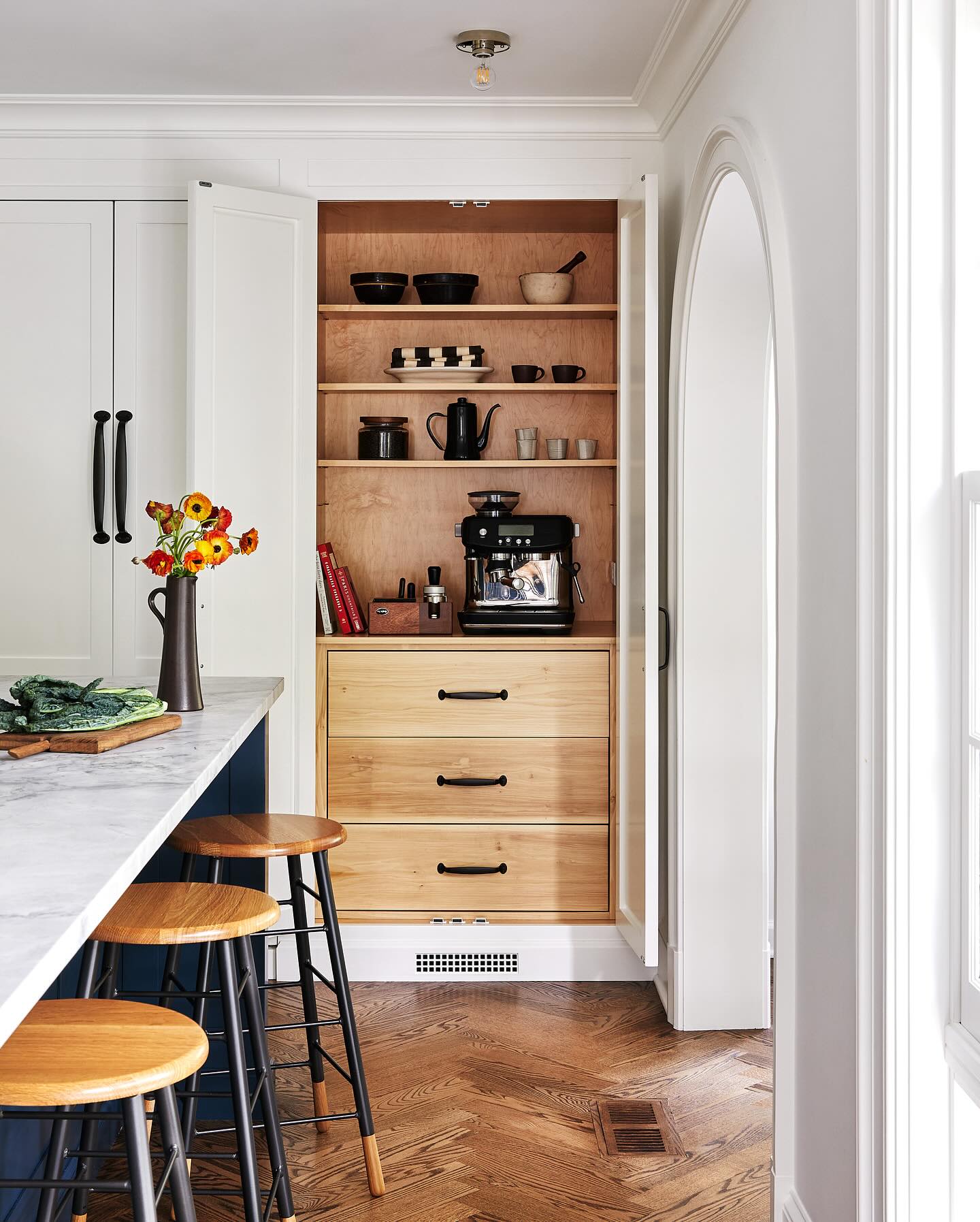 Wooden Drawer Base for Appliance Storage