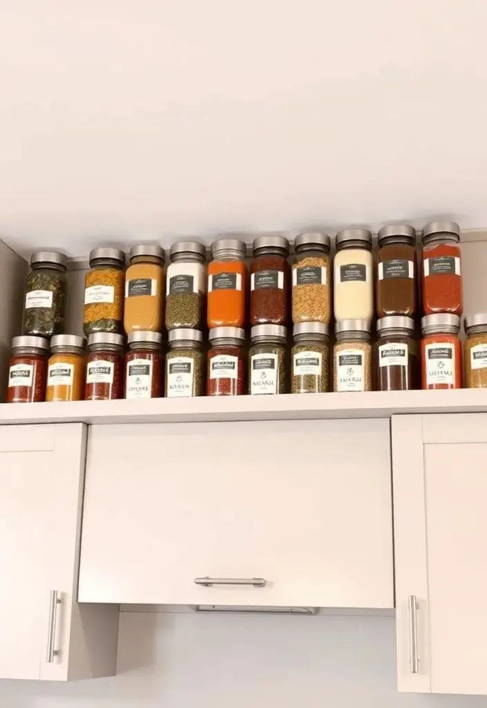 Uniform Spice Jars Create a Neat, Organized Look
