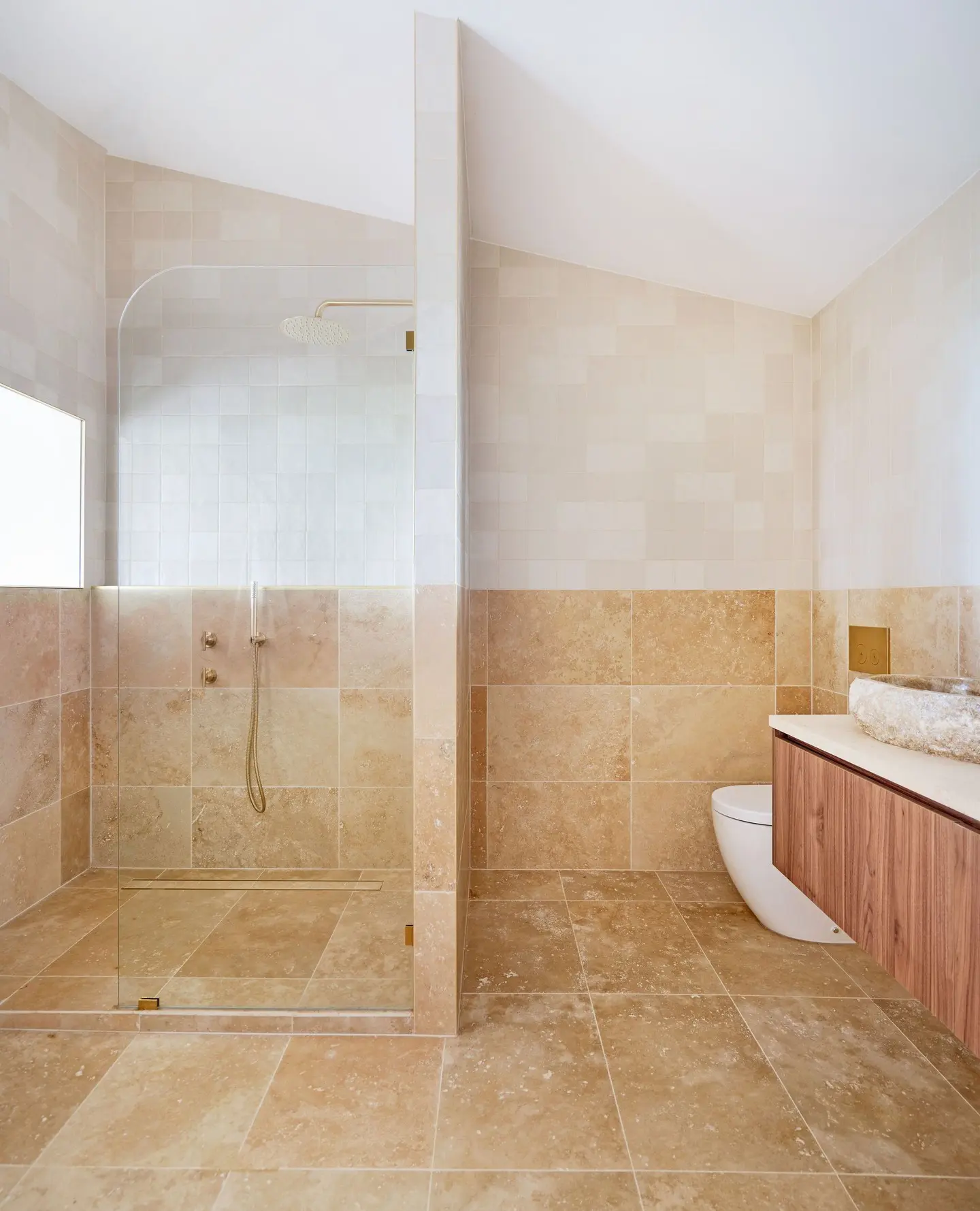 Soften Edges with a Curved Glass Shower Screen