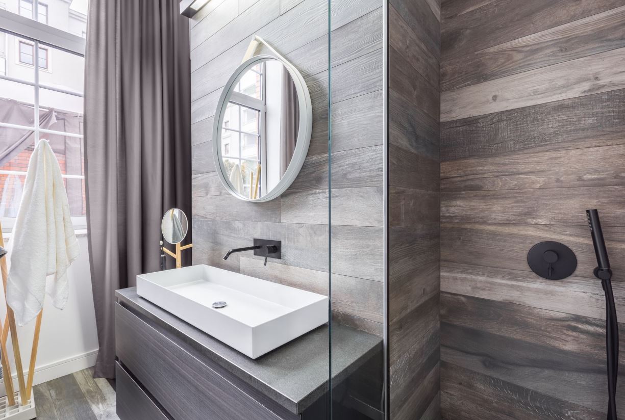 Incorporate Natural Texture with Wood-Look Tile Walls