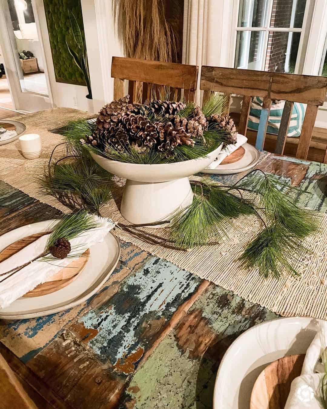 Multi-Colored Table with Neutral Accents