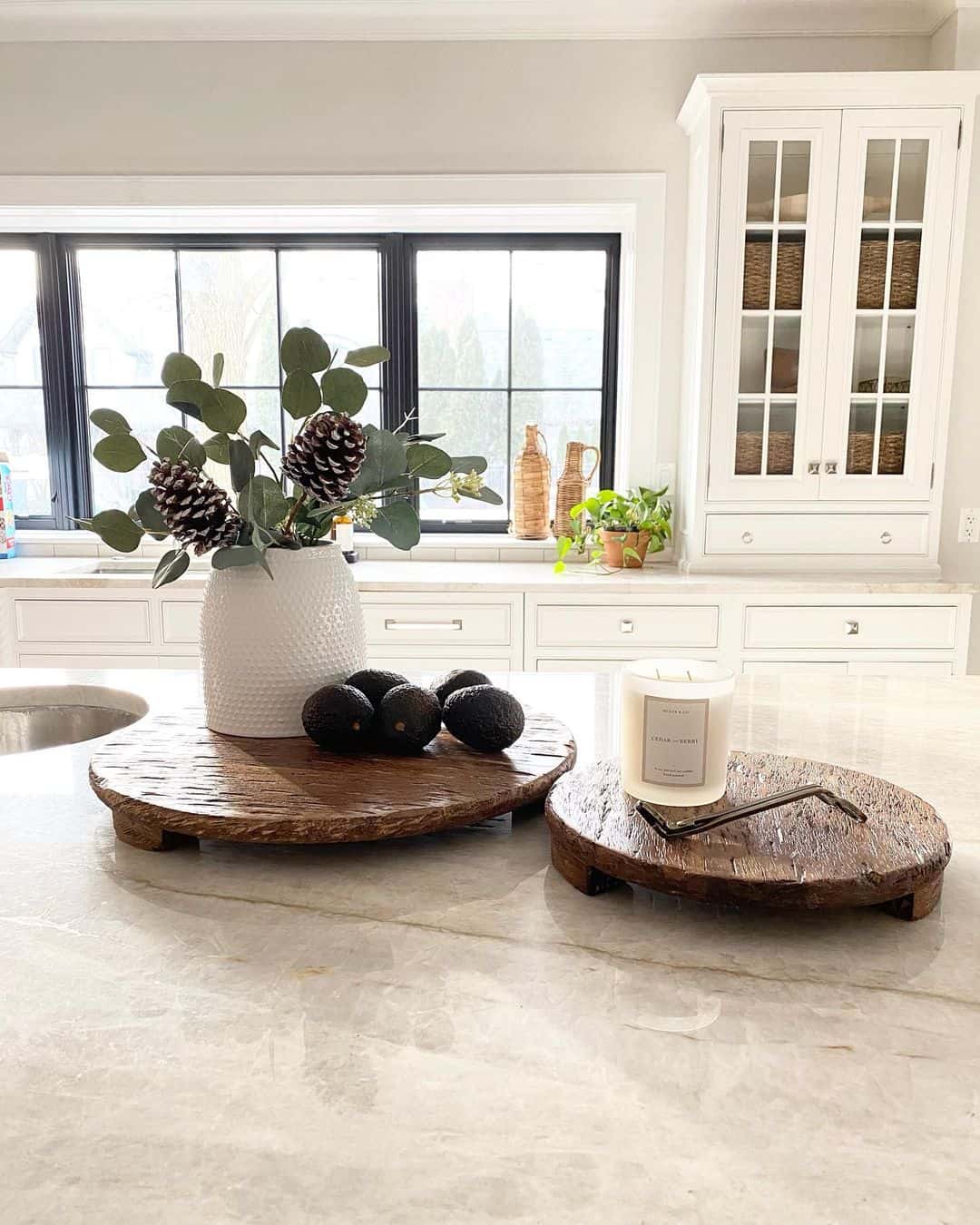 Simple Neutral Style on Mango Wood Boards