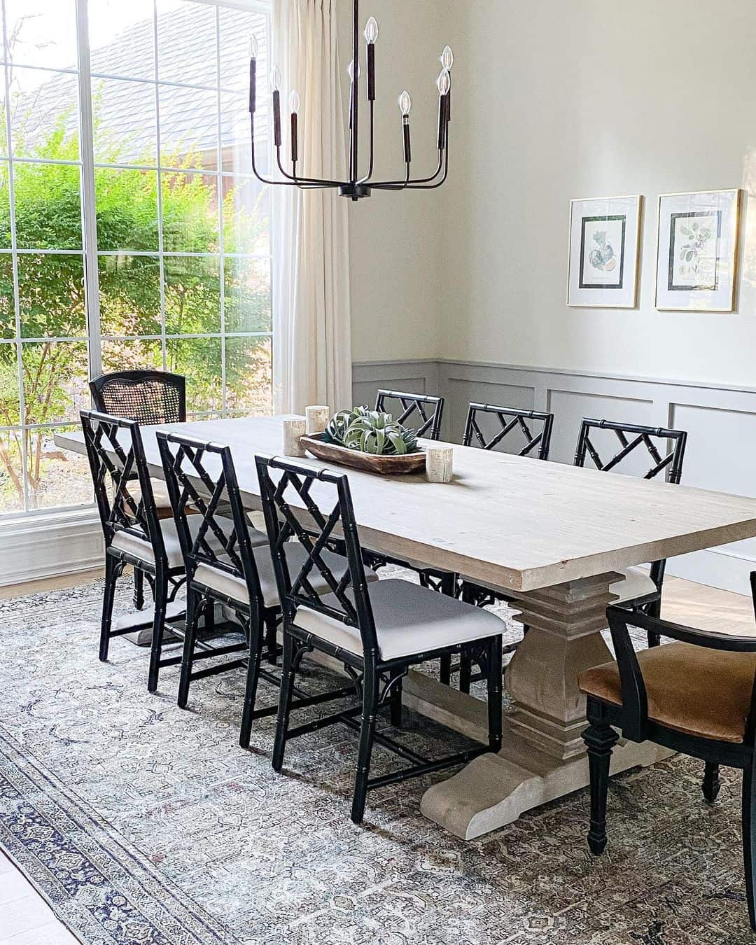 Gray Board and Batten Dining Room Wainscoting